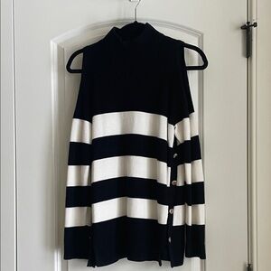 Chicos Striped Black and White Women's